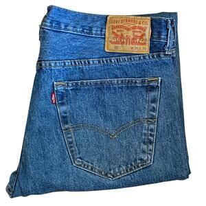 Levi's 501 Button Fly Jeans Tag Size 36x36